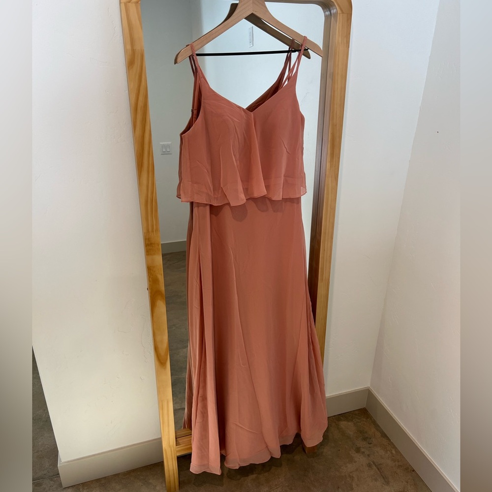 Azazie Champagne Rose Bridesmaid dress